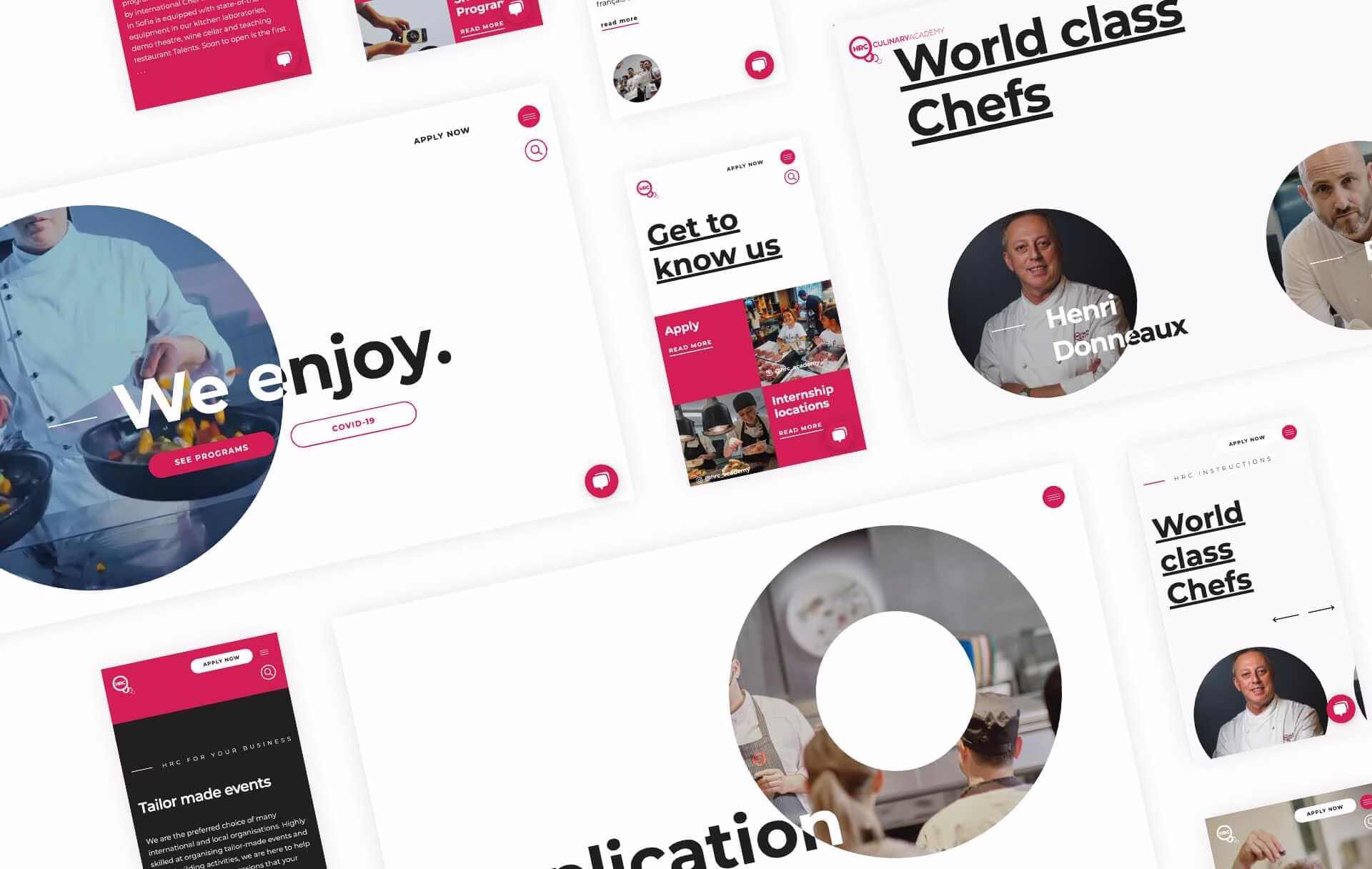The HRC Culinary Academy website