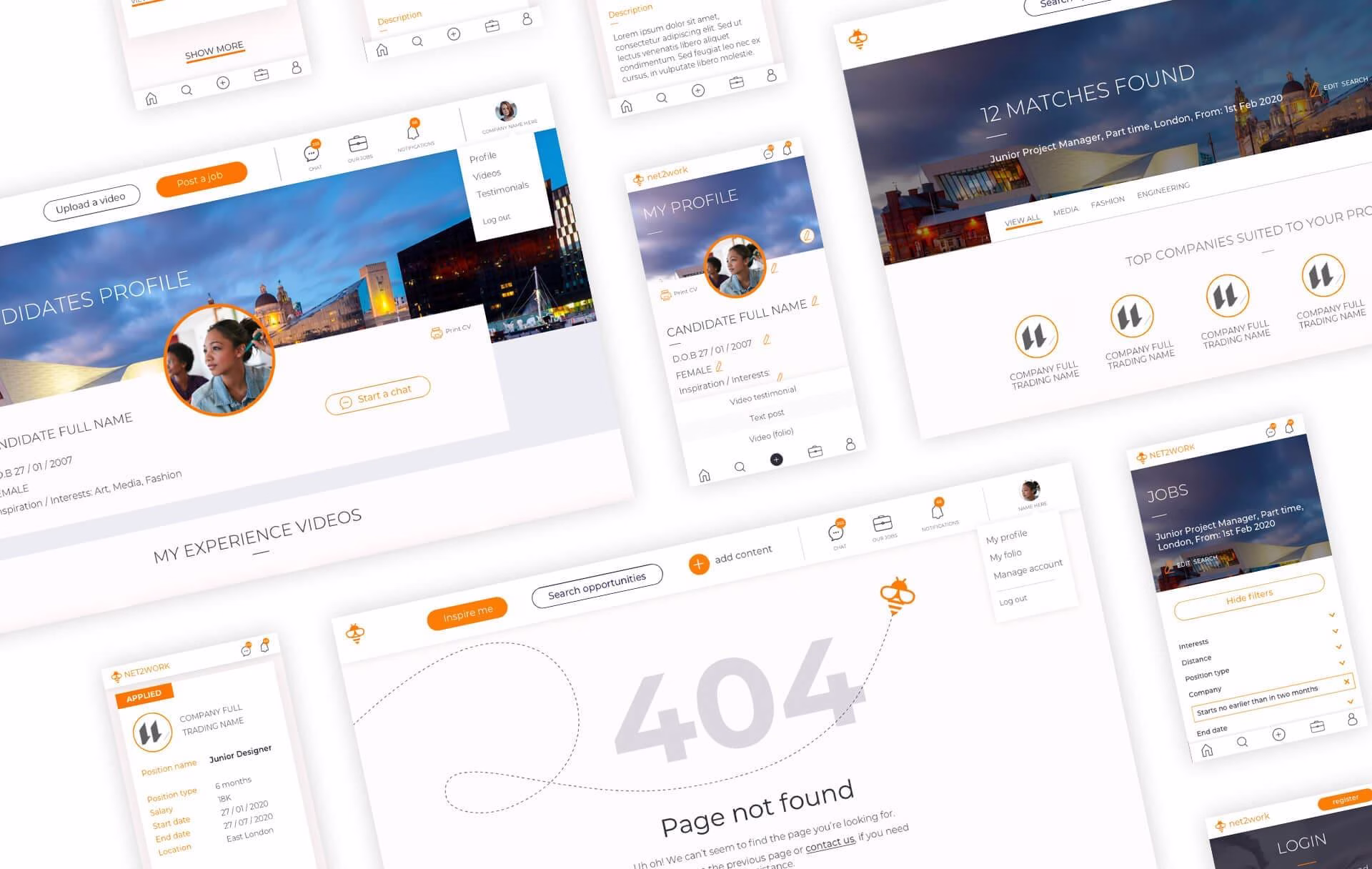 Net2work web app development