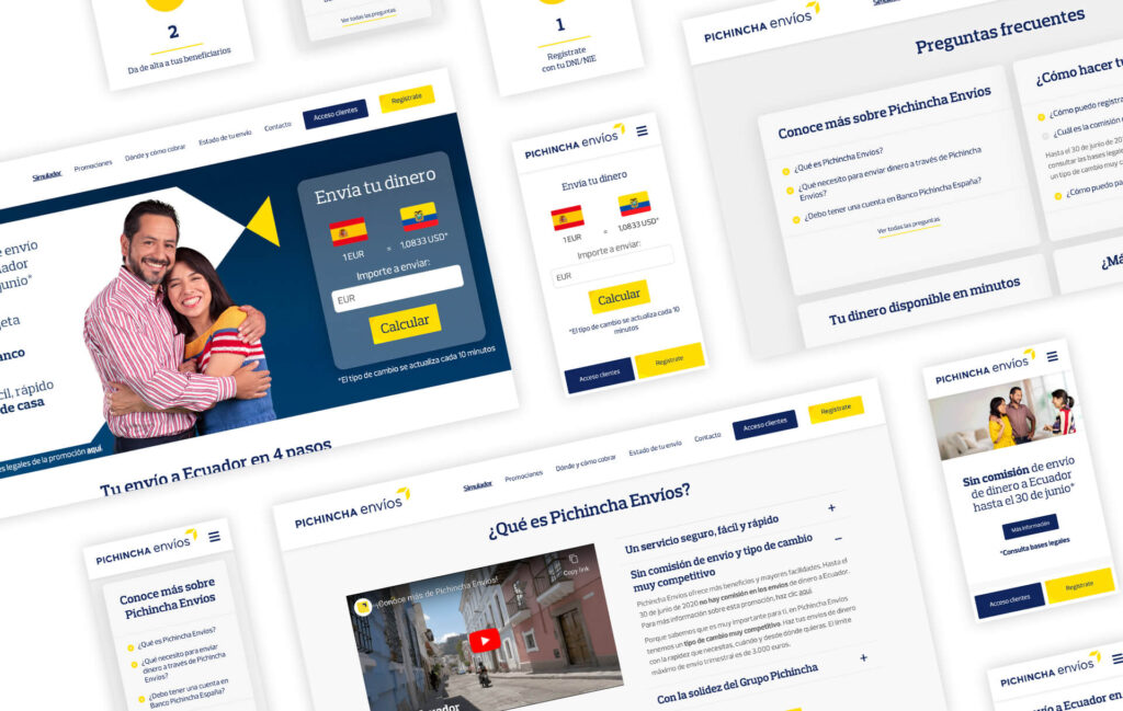 Pichincha Envios Website Design