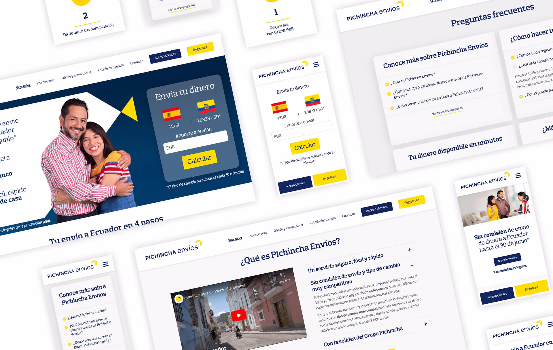 Pichincha Envios Website Design