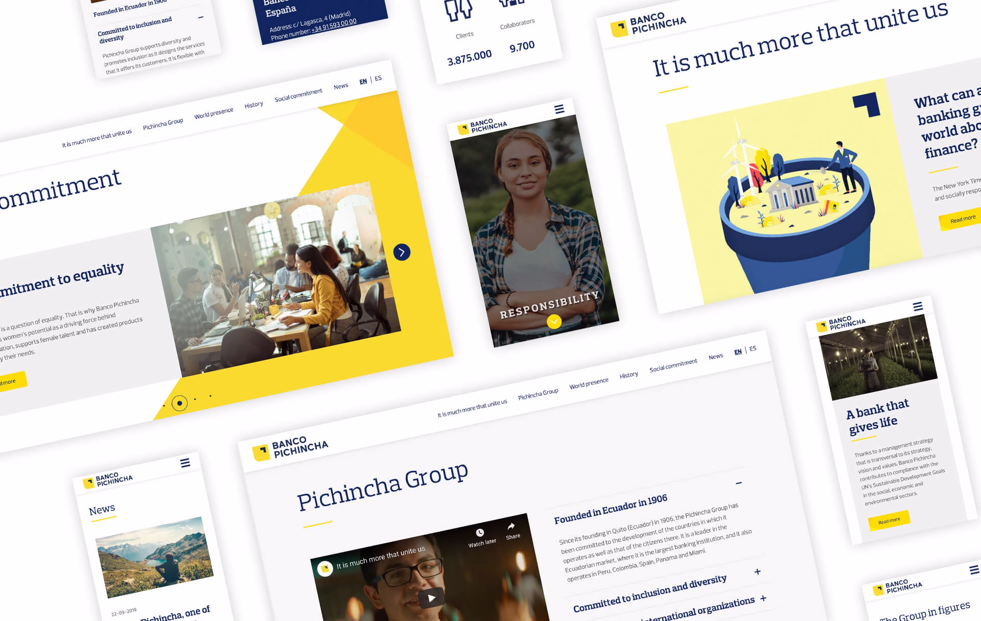 Pichincha Group Website Design