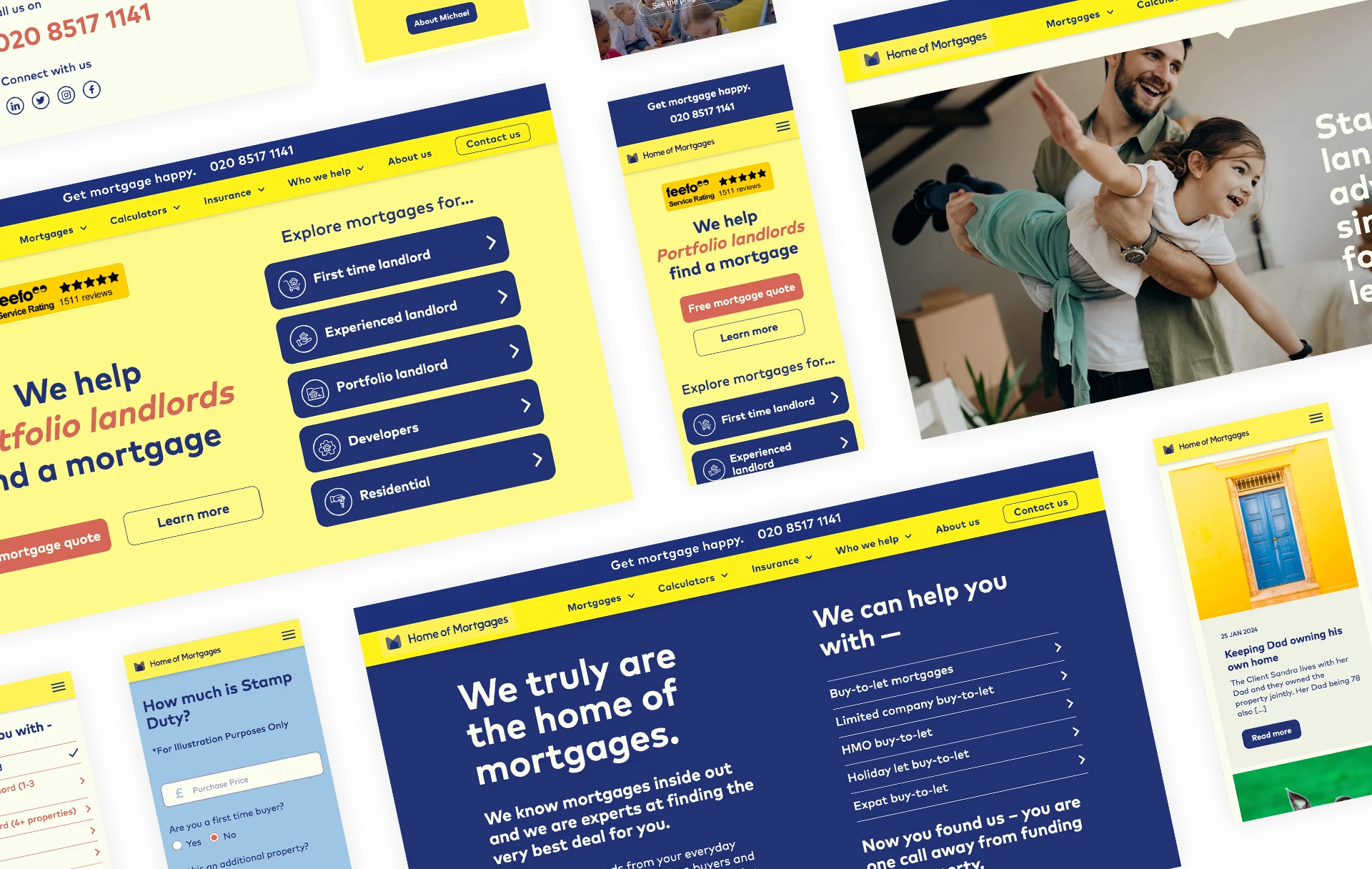Home of Mortgages website in WordPress after being migrated from Expression Engine