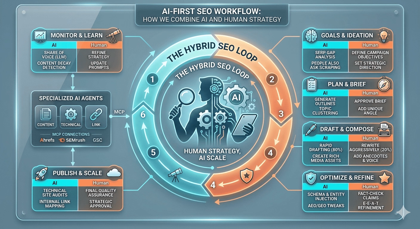 Inside an AI-First SEO Workflow: How We Combine AI and Human Strategy
